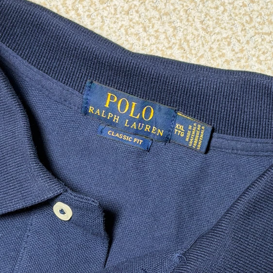 폴로 랄프로텐 XXL PK 반팔 카라티 네이비 상품이미지5