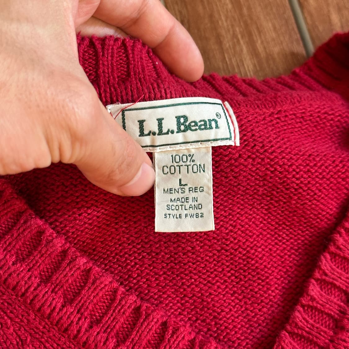 Ll bean v-neck knit sweater 상품이미지5