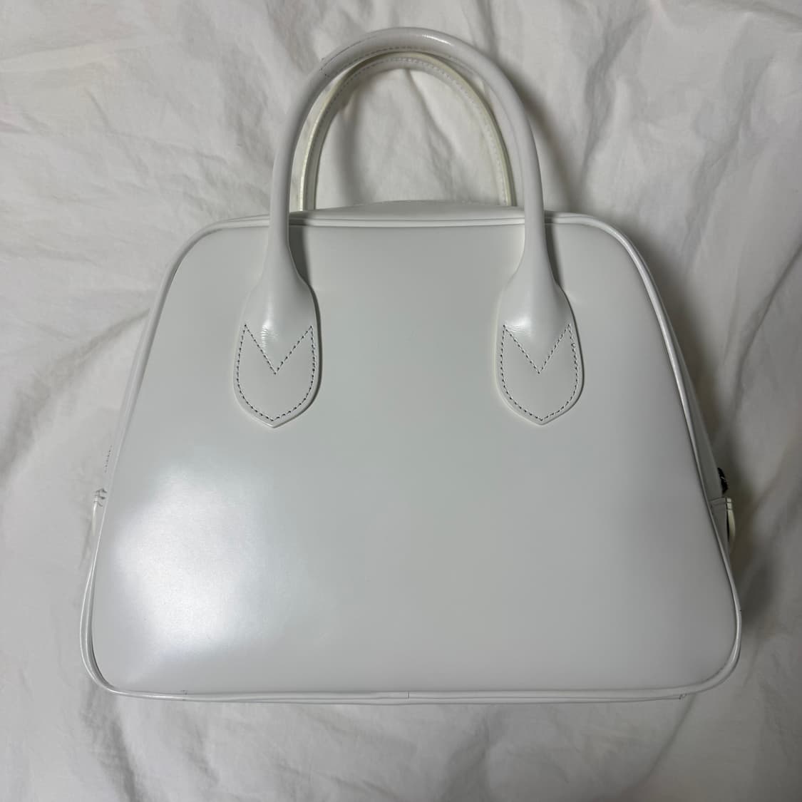 꼼데가르송 아오야마백 라운드 3호 화이트 토트백  상품이미지2