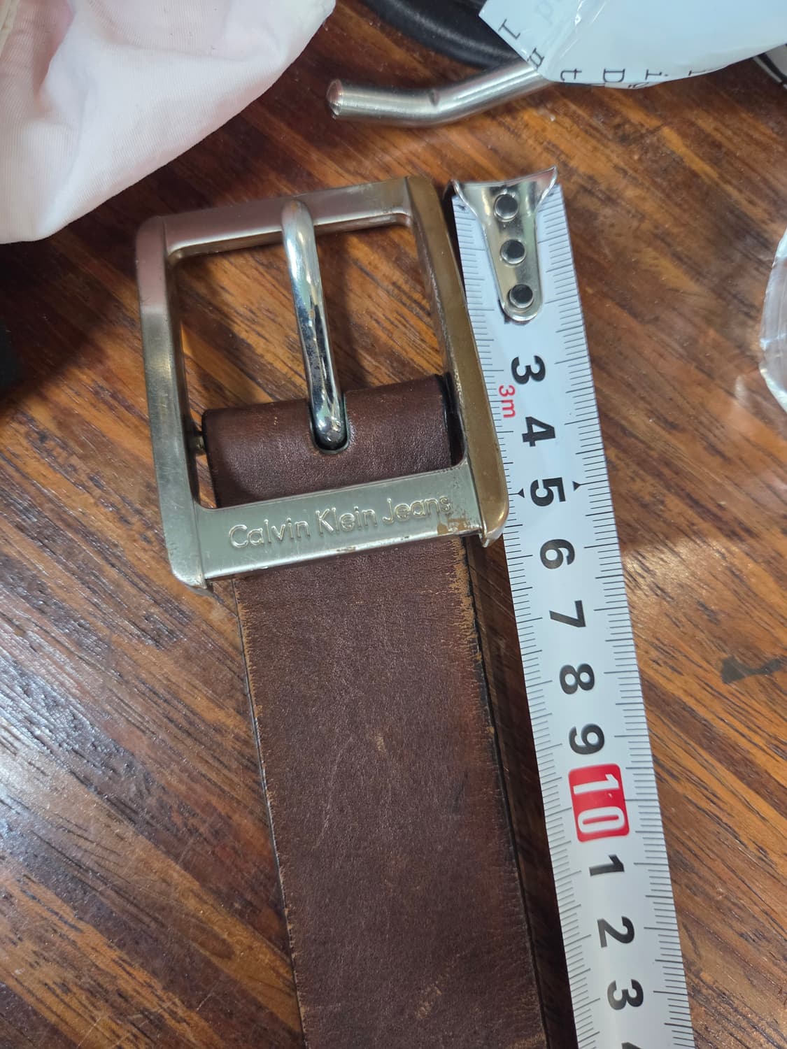 캘빈클라인 브라운 가죽 벨트 104cm 상품이미지4