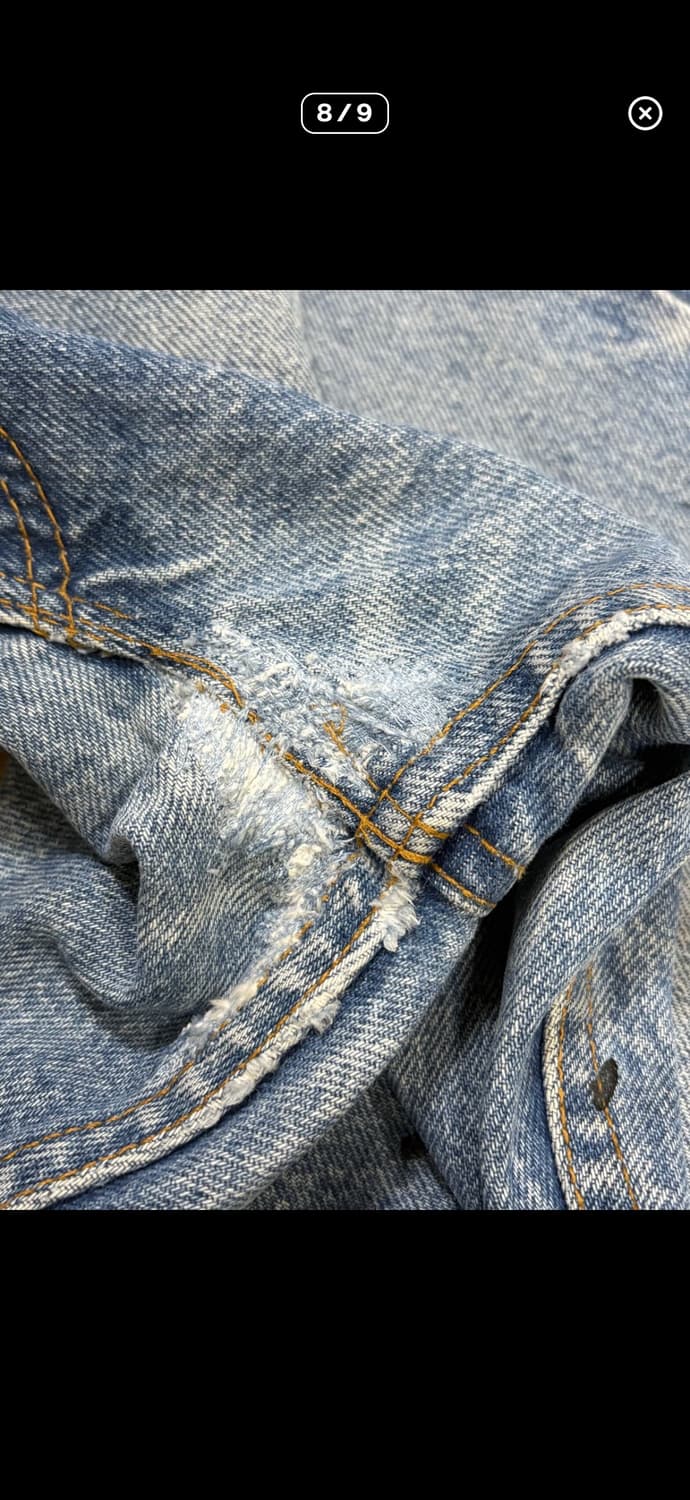 90s Levi’s usa 517 오렌지탭 플레어 데님 연청 상품이미지8