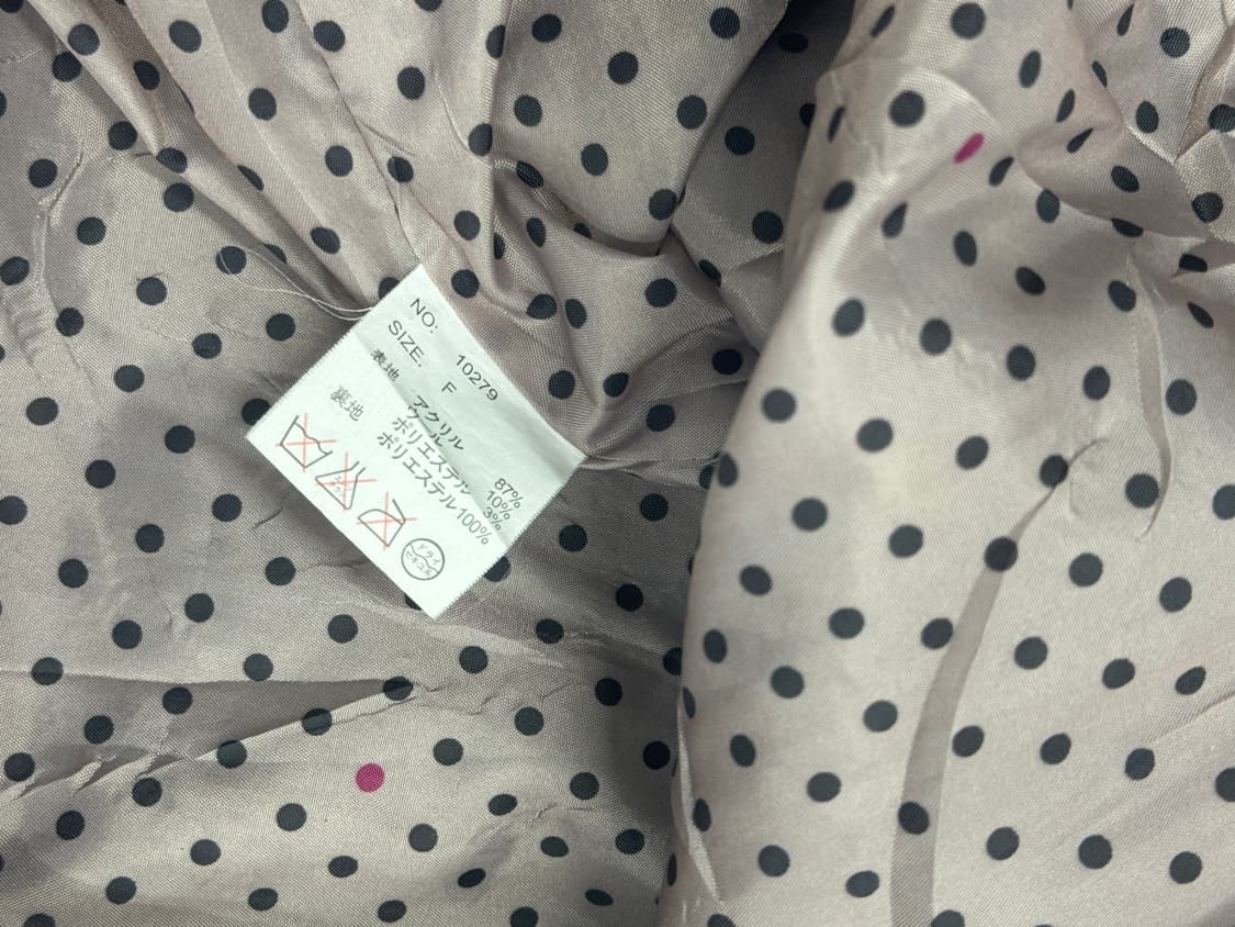 라떼갸루 LOVE JOLIE 뽀글이 카라 자켓 로리 코트히메갸루 그런지  상품이미지6