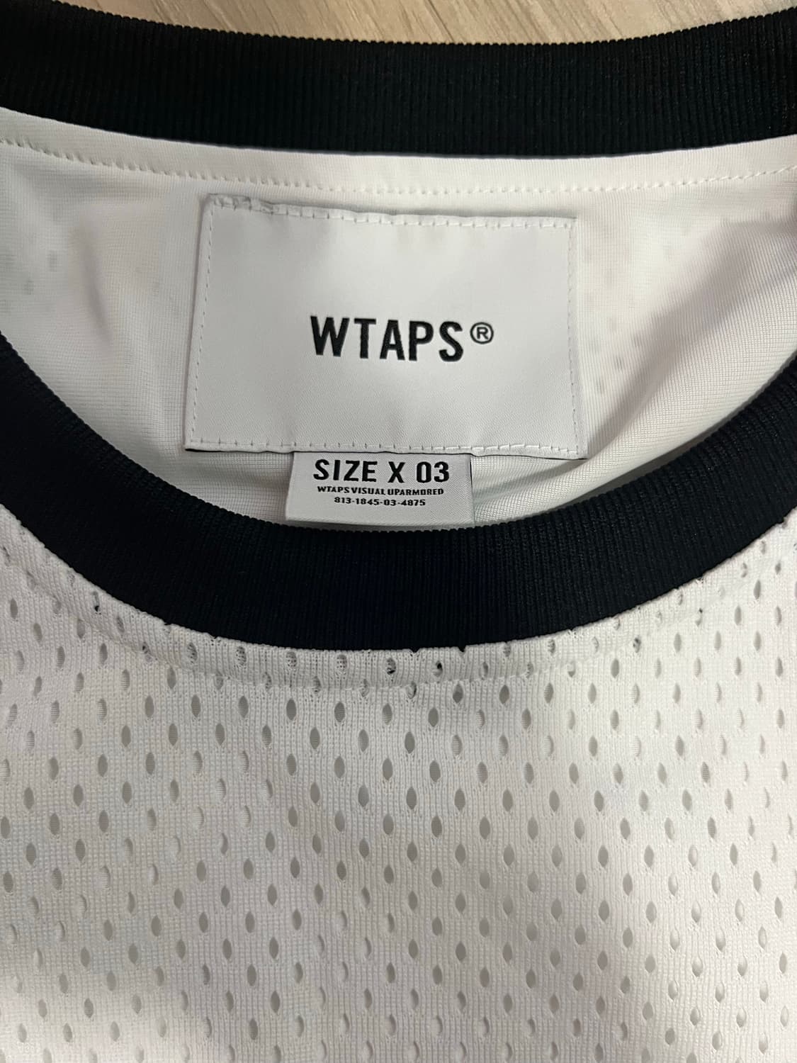 더블탭스 WTAPS NETMINDER 화이트 롱슬리브 상품이미지4