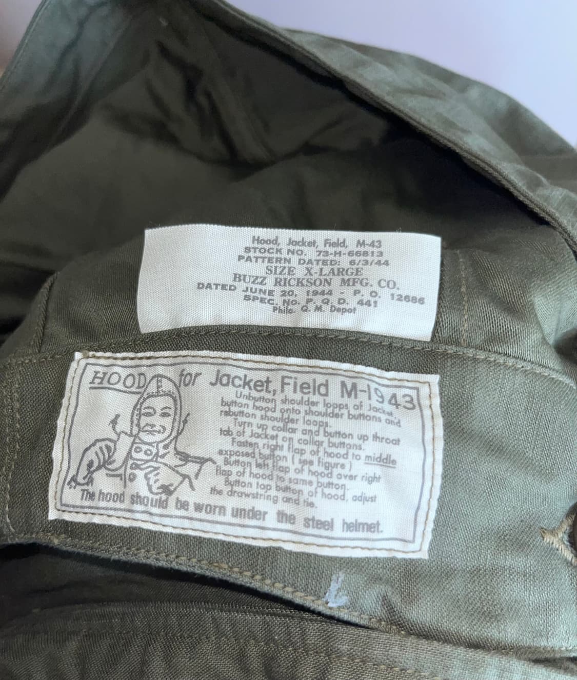 버즈릭슨 M43 필드자켓 상품이미지3