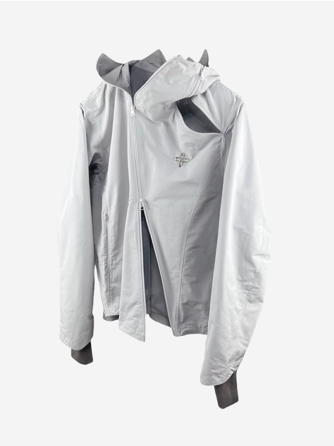 써저리 집업 테크니컬 자켓 라이트 그레이 S 상품이미지2