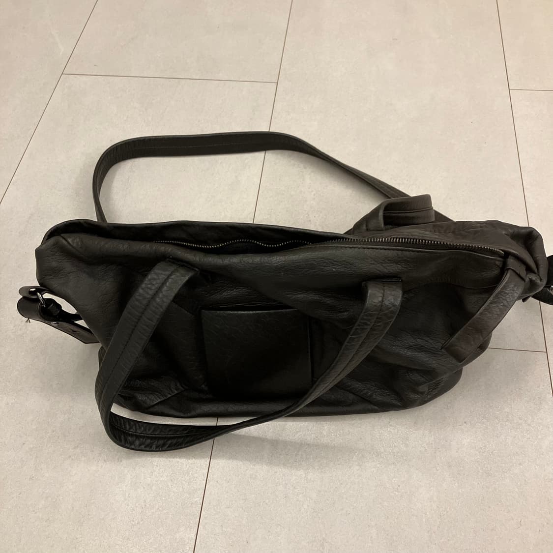 KUHO 체스넛 브라운 가죽 토트백 겸 숄더백 상품이미지2