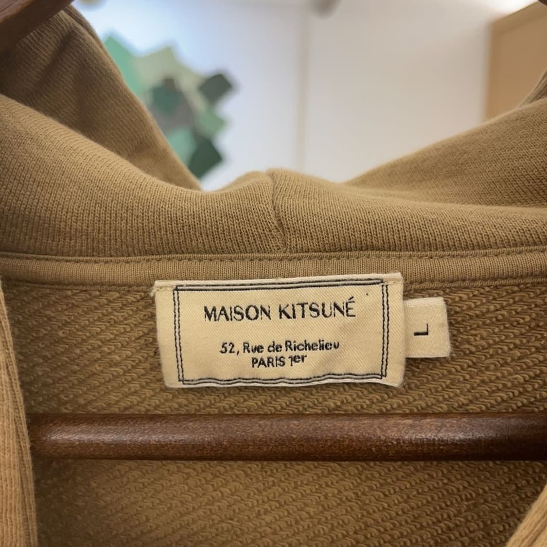 메종키츠네 칠랙스 모던캐주얼 폭스 패치 후드티 L C07788 상품이미지5