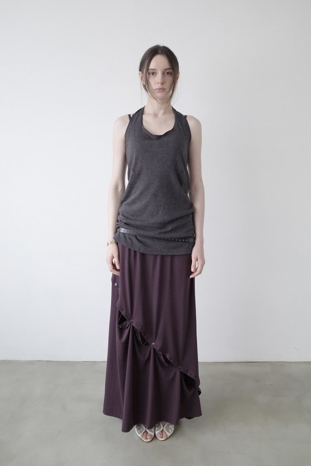 산코파퓨엘라 Paired button skirt  상품이미지1