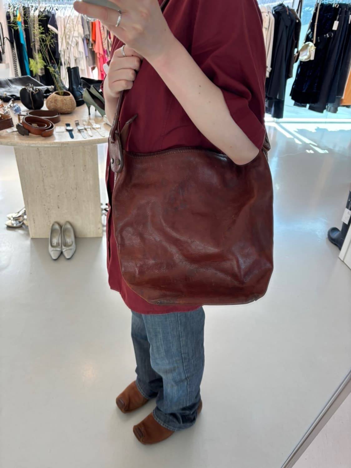 Nicole St Gilles Leather Bag 상품이미지1