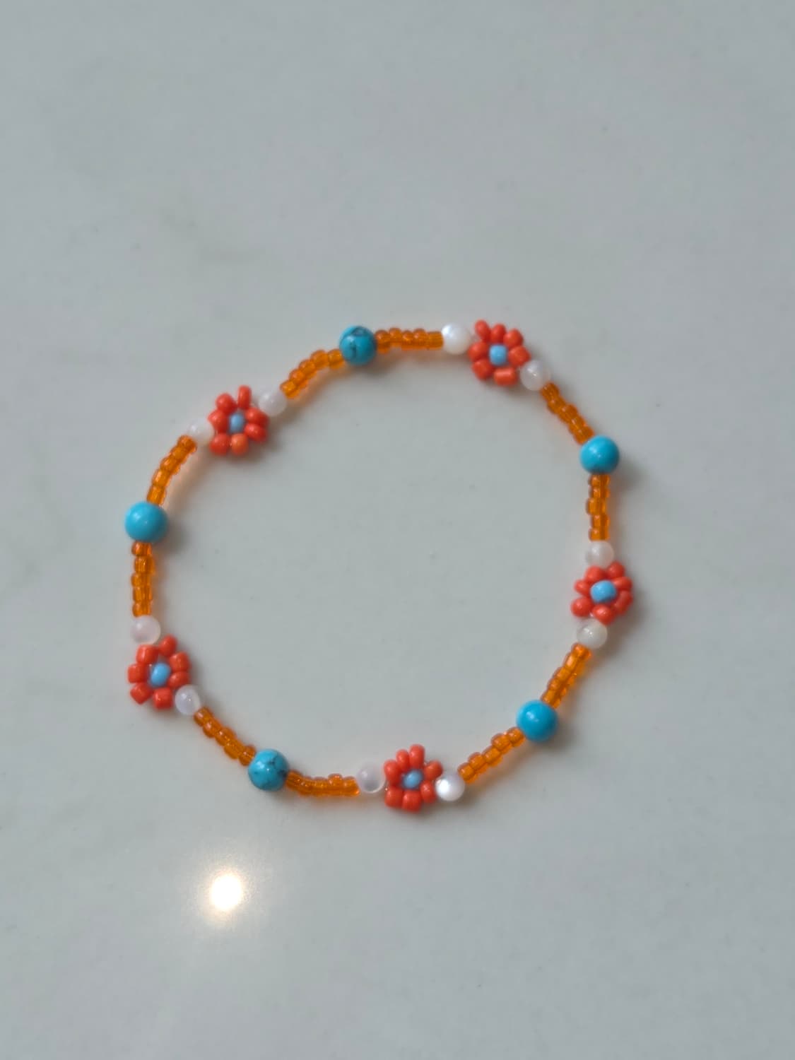 [Handmade] 오렌지여름 비즈팔찌 상품이미지4