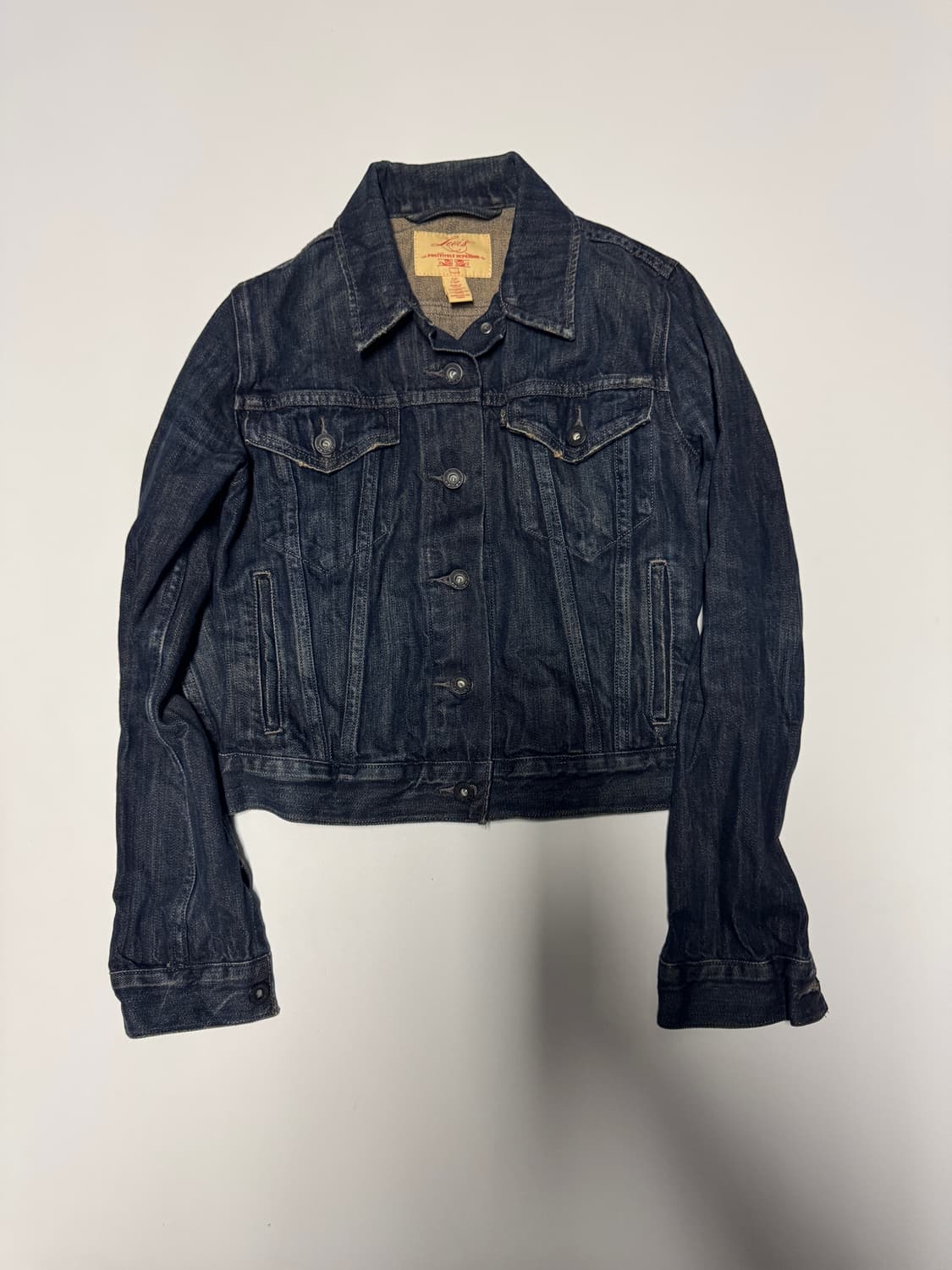 여성 리바이스 파시티블리 슈페리어 트러커 크롭 데님 자켓 Xs ~ s 상품이미지1