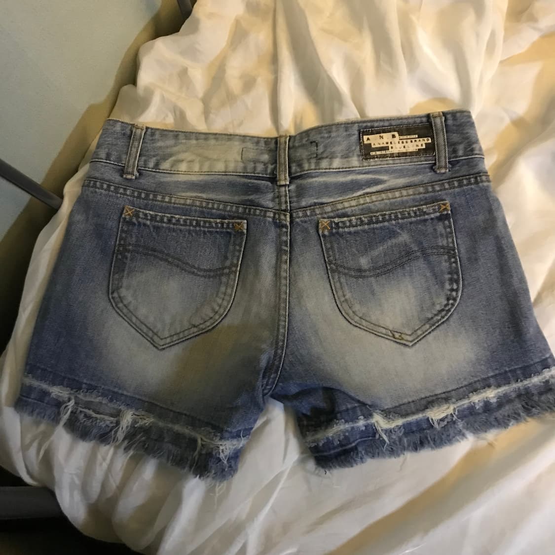 Vintage 락 펑크 데미지 데님 핫팬츠 상품이미지3