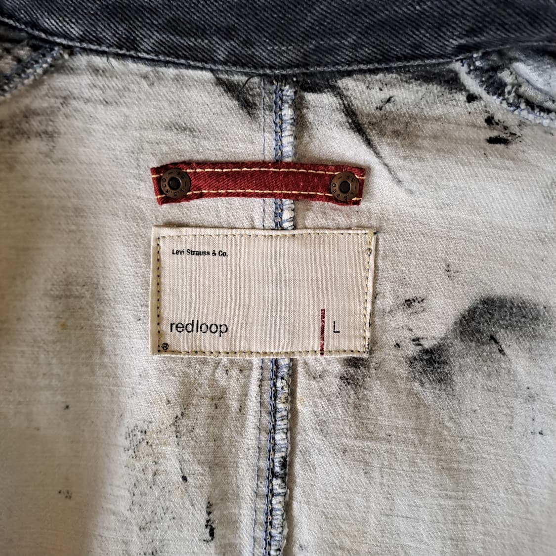 (택포) 리바이스 일판 레드룹 흑청 자켓 L A974 상품이미지7