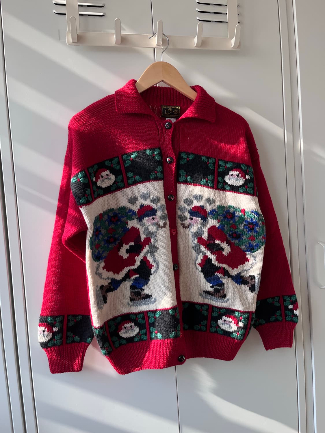 South wool 크리스마스 산타 울 가디건  상품이미지2