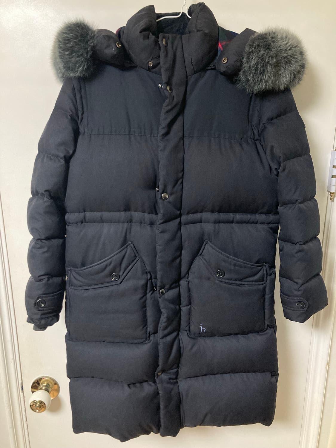 헤지스 키즈 구스다운 롱패딩 165(15Y) 상품이미지1