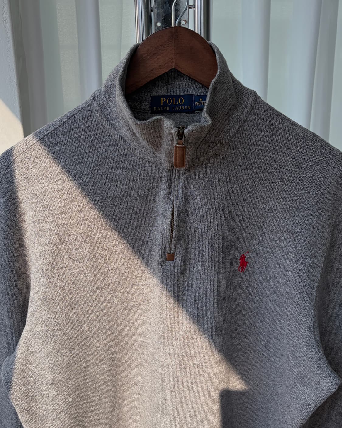 [M]폴로 랄프로렌 그레이 하프집업 코튼 니트 상품이미지7