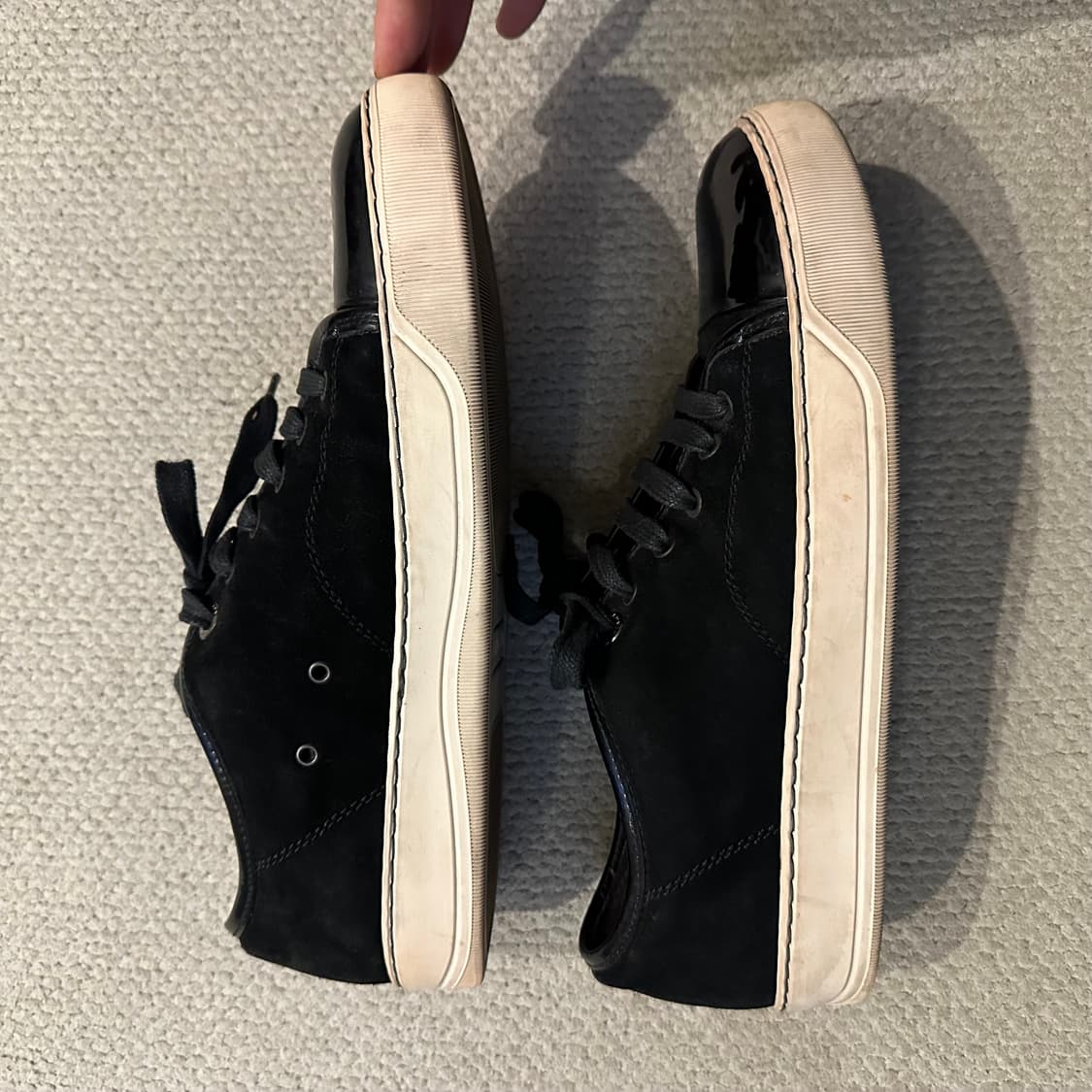 랑방 Lanvin 벨루어 스웨이드 스니커즈 상품이미지8