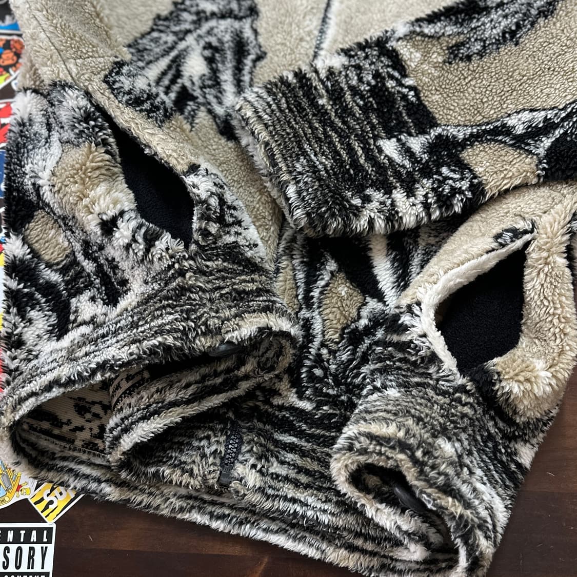 90s USA 블랙마운틴 홀스 후리스 자켓 M 상품이미지4