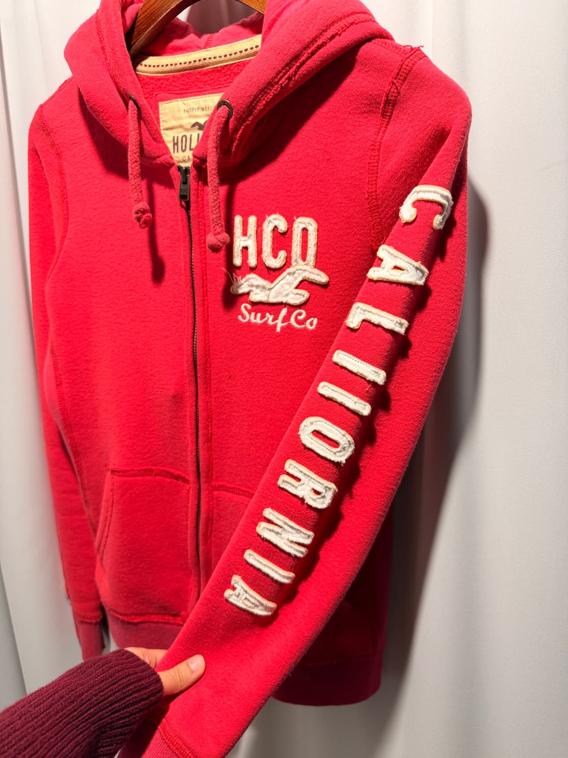 홀리스터 레드 작사 후드집업 + 에볼루션 흑청 힙합 팬츠 세트 상품이미지5