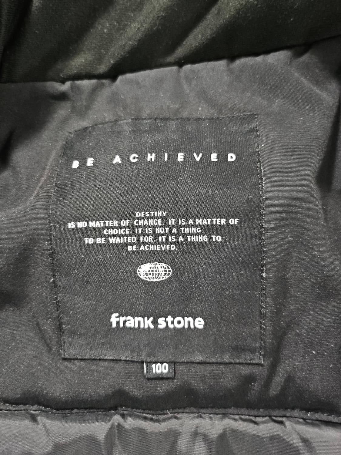 프랭크스톤 블랙 덕다운패딩 100 상품이미지5