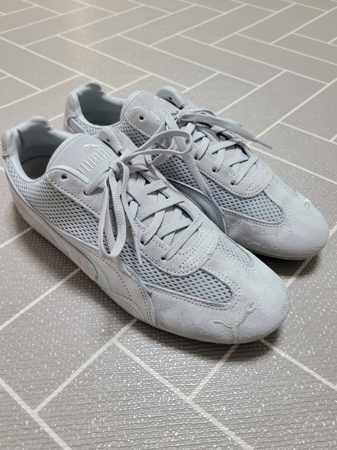 2회착) 푸마 스피드캣 프리미엄 라이트그레이 실버 275 상품이미지2