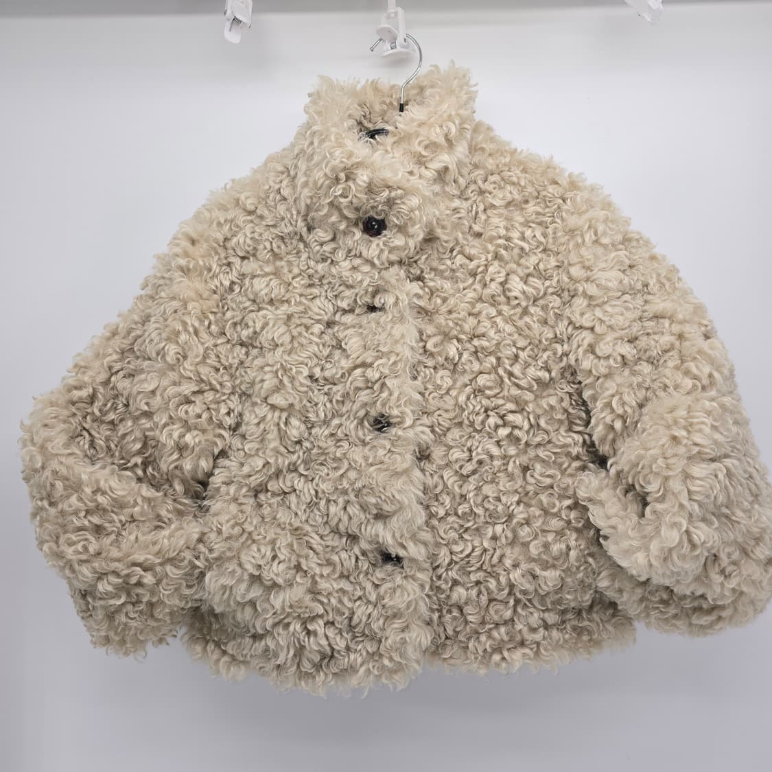 뽀글이 숏 자켓 아이보리 상품이미지10