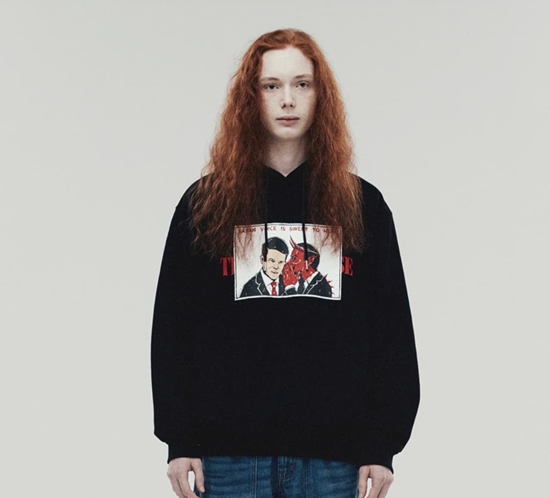 더바이닐하우스 블랙 후드 상품이미지2