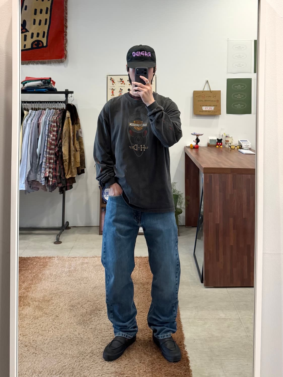 Levis 리바이스 505 블랭크탭 데님 팬츠 (34inch) 상품이미지2