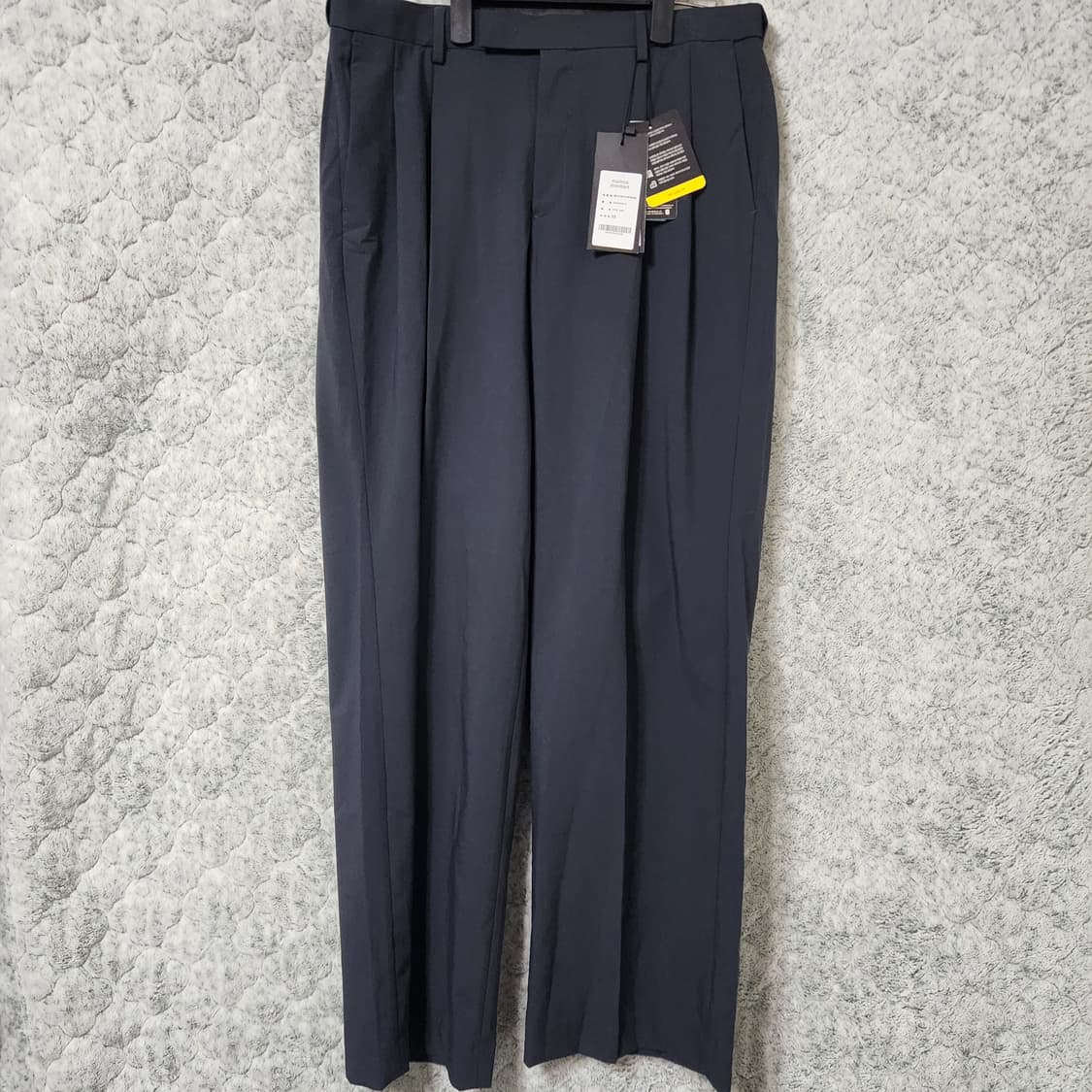 H363 [33] 새제품 무신사 리얼 와이드 히든 벤딩 슬랙스 상품이미지1