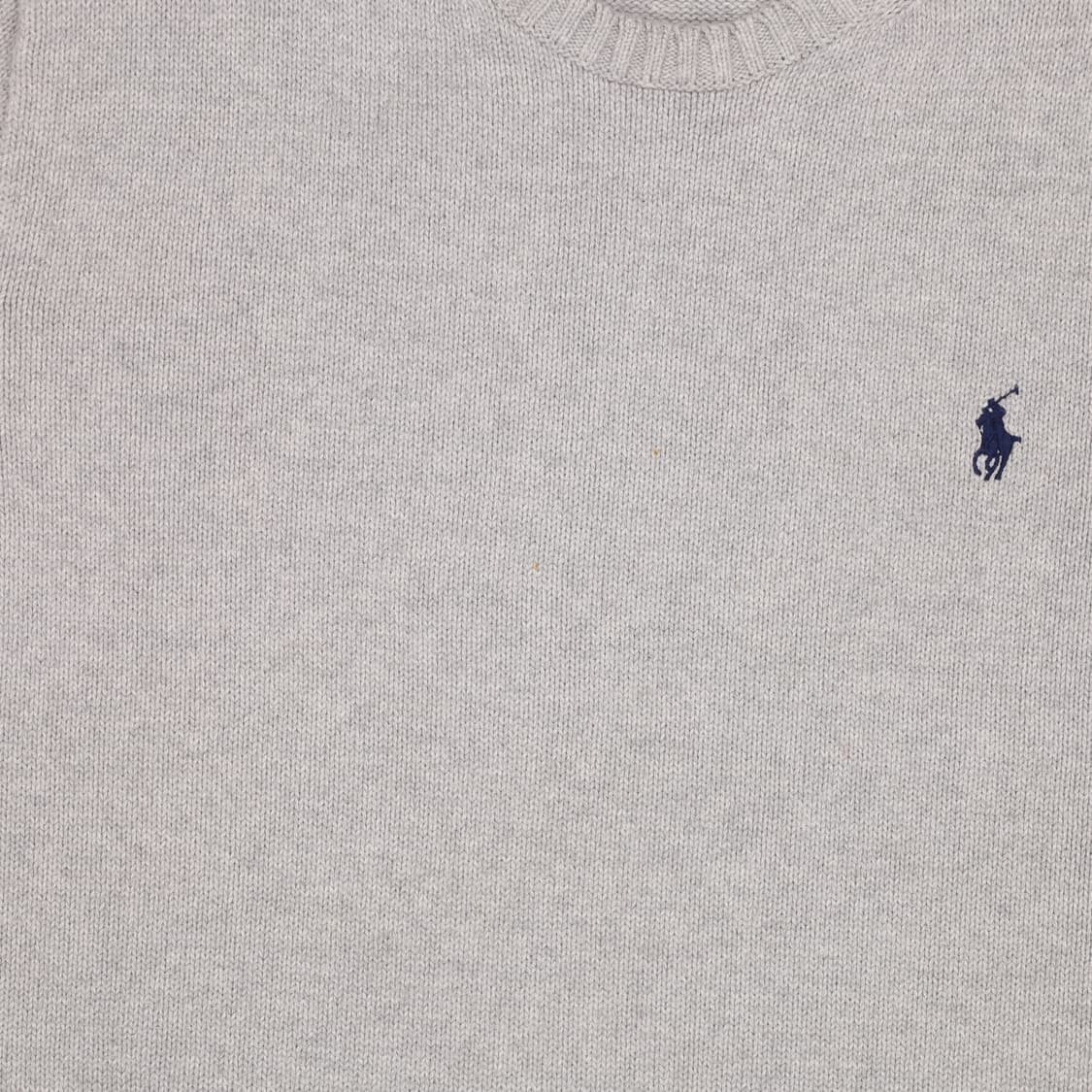 [L] 신형 폴로 QR택 롱슬리브 풀오버 스웨터 니트 회색 3859 상품이미지6