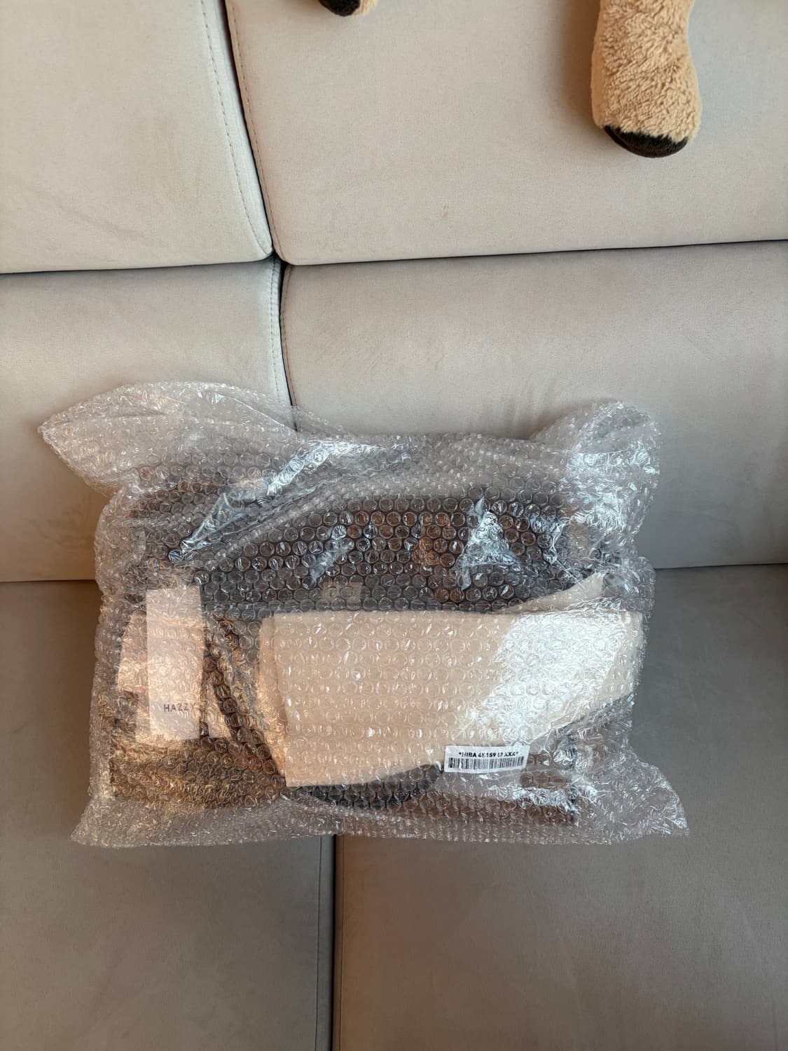 새상품) 헤지스 브라운 캔버스 숄더백 + 더스트/ 정가:39.8만 상품이미지4