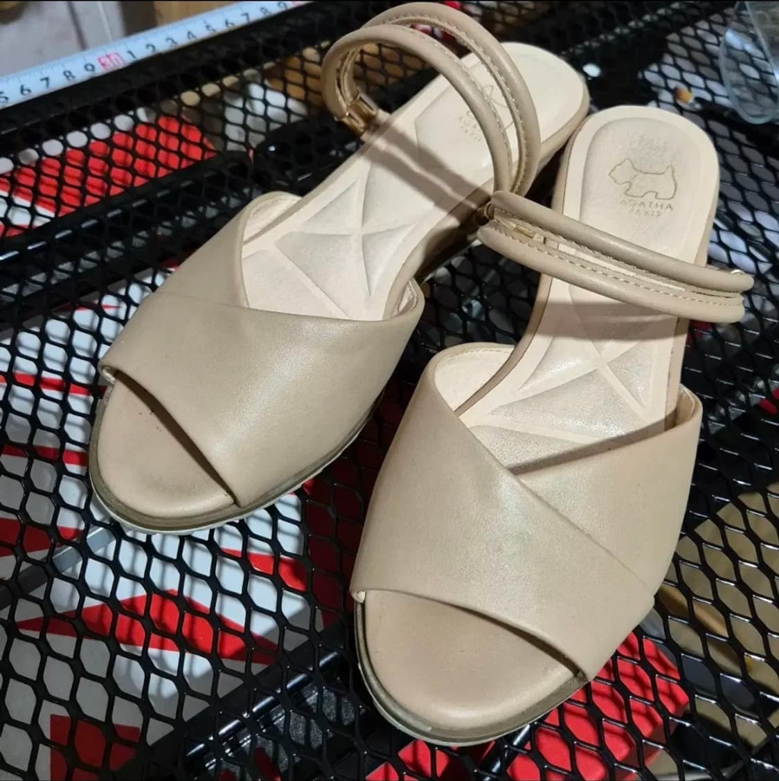 아가타 소가죽 샌들 정품 225 상태좋음 상품이미지1