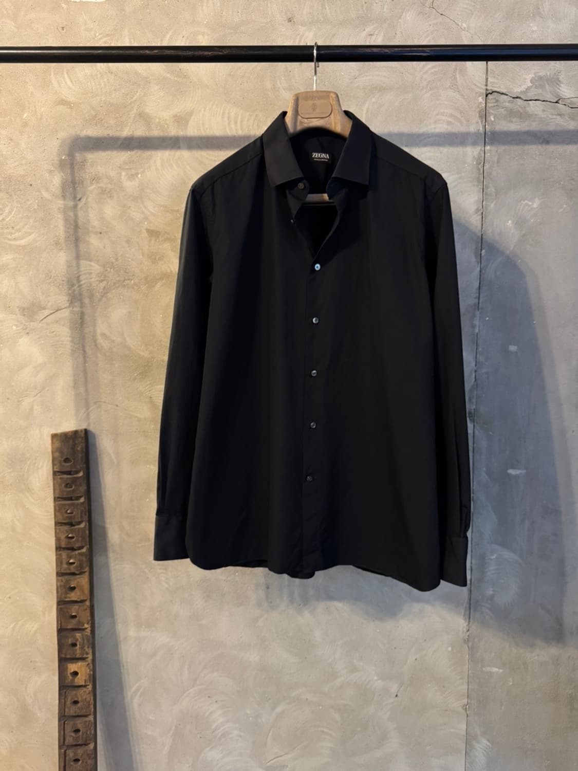 ZEGNA 에르메네질도 제냐 블랙 드레스 셔츠 105 상품이미지1