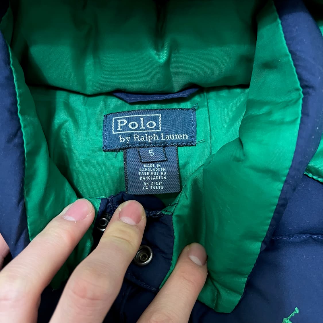 폴로 랄프로렌 키즈 덕다운 후드 패딩 5세  상품이미지6