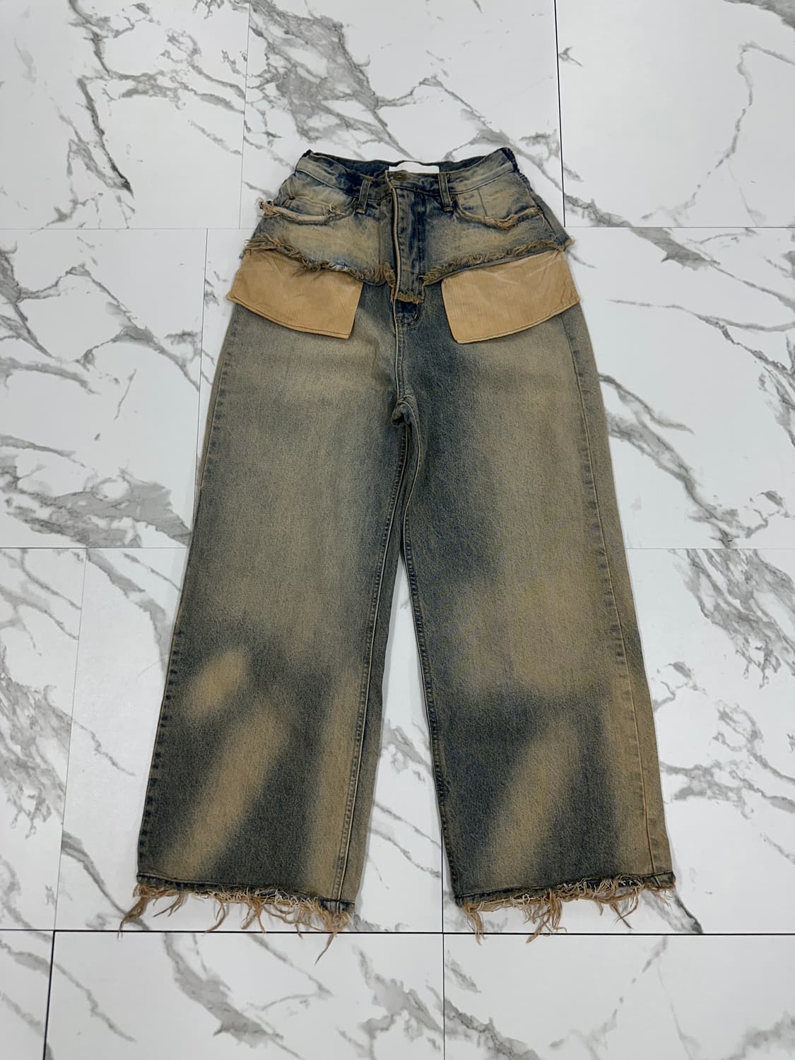 SEO 에스이오 포켓 레이어드 데님 팬츠 상품이미지1