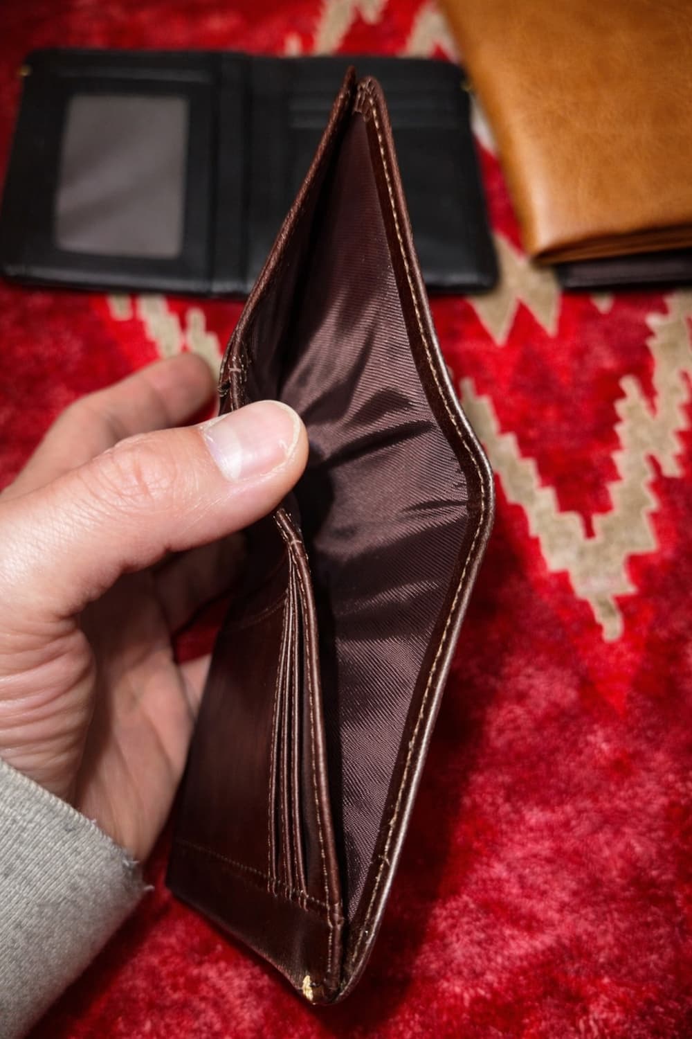 천연 소가죽 빈티지 이지 반지갑 상품이미지7