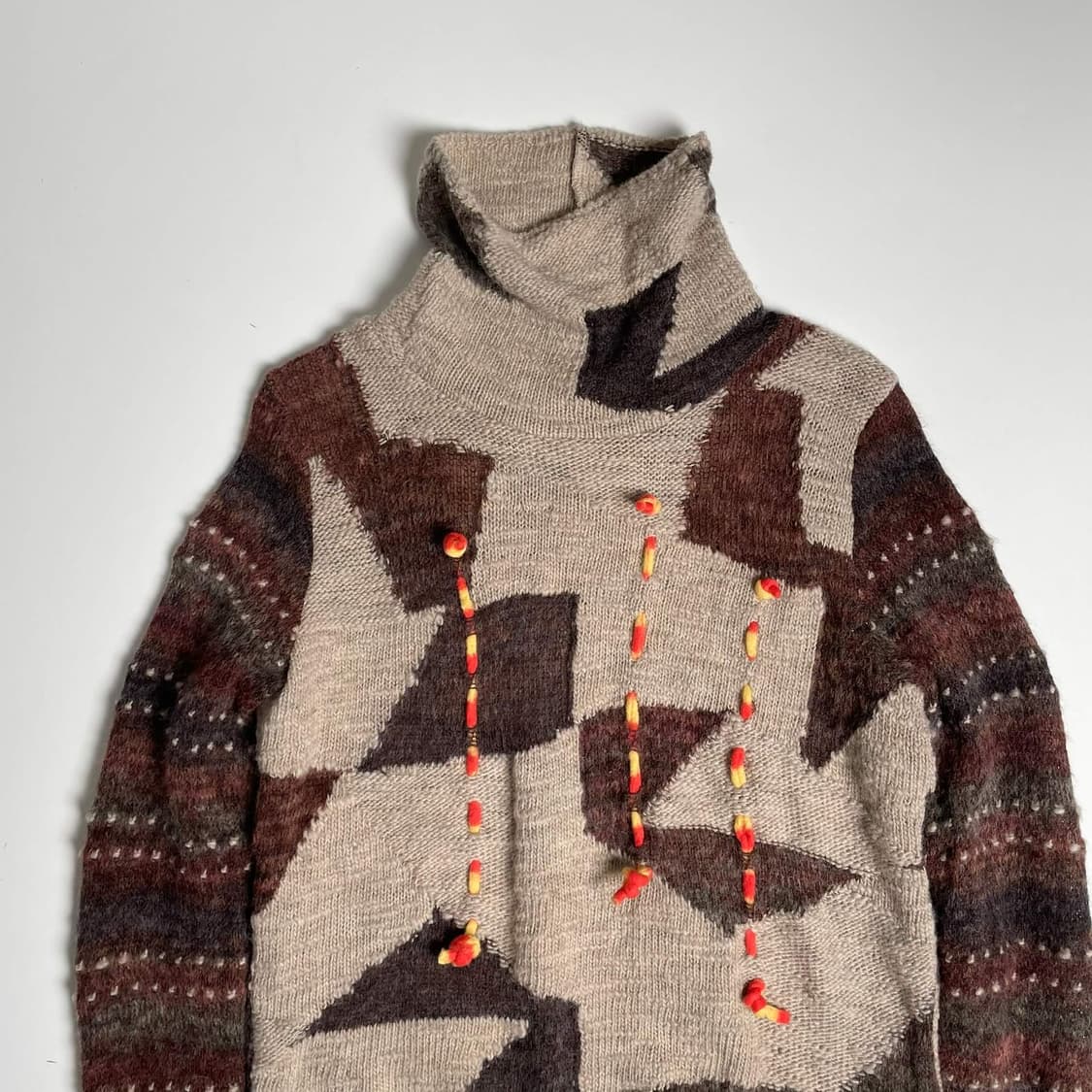 i+mu 스트링 셔링 울 블렌드 터틀넥 니트  상품이미지3