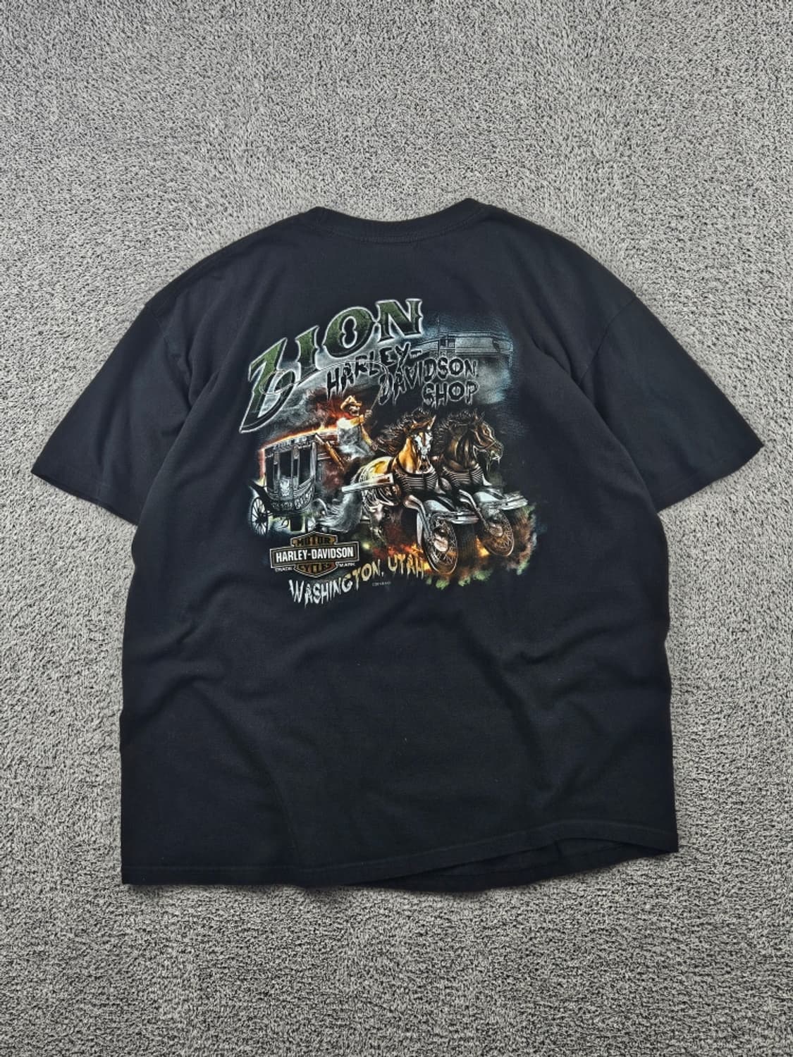 할리데이비슨 유타 워싱턴 자이온 반팔 티셔츠 ( XL ) / 11351 상품이미지1