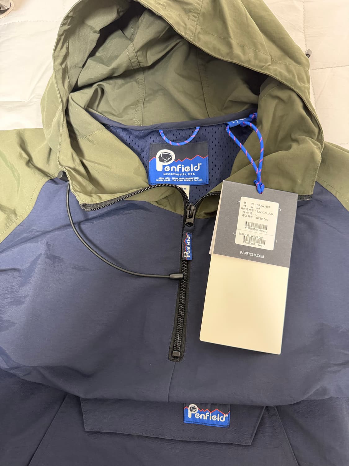 PacJac 바람막이 네이비_FR3WJ801 L사이즈 상품이미지1