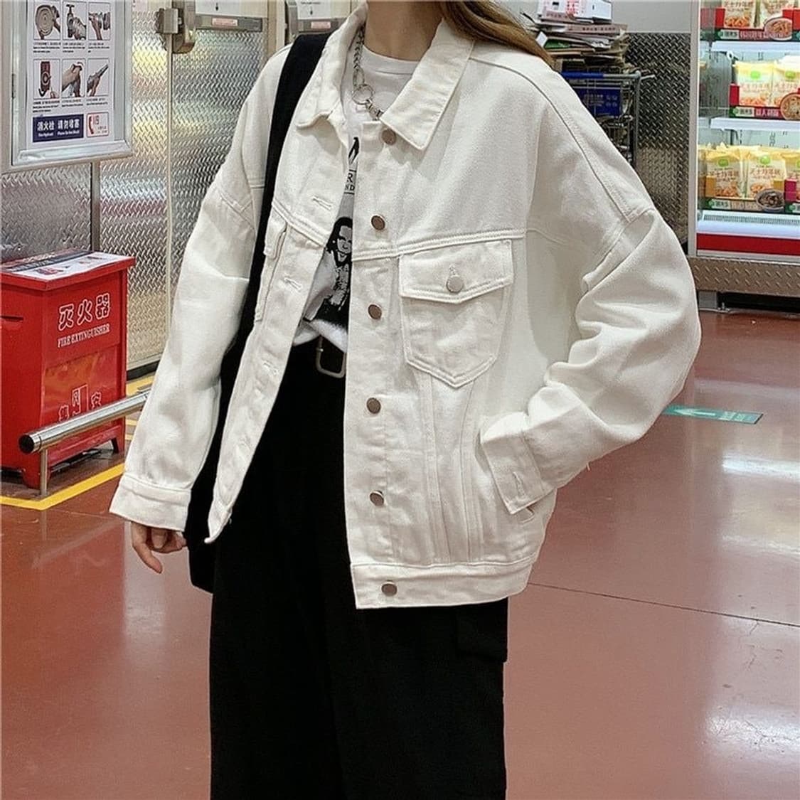 COS 화이트 데님 자켓 상품이미지4
