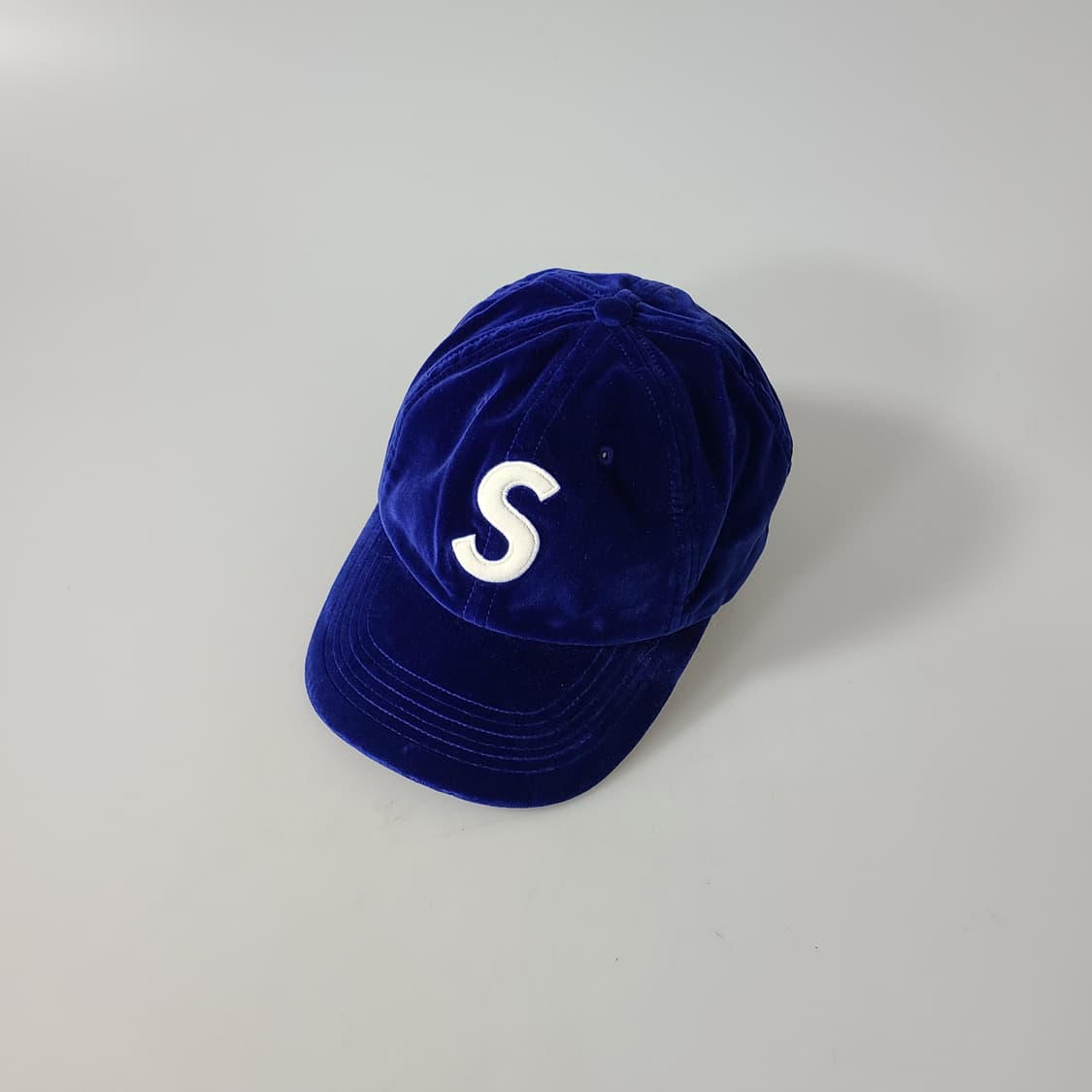슈프림 벨벳 S 로고 6 패널 캡 로얄 20FW 상품이미지1