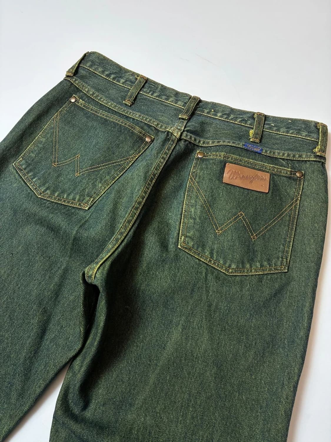 랭글러 00's 딥그린 워싱 데님 팬츠 PN8234 상품이미지5
