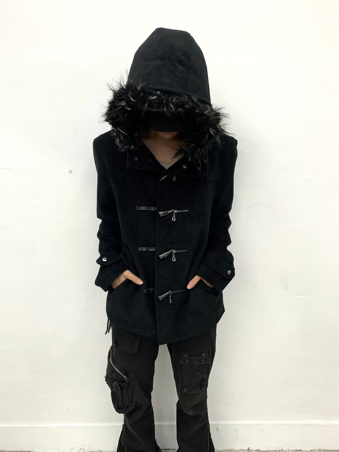 V-kei mood fur hood coat  상품이미지2