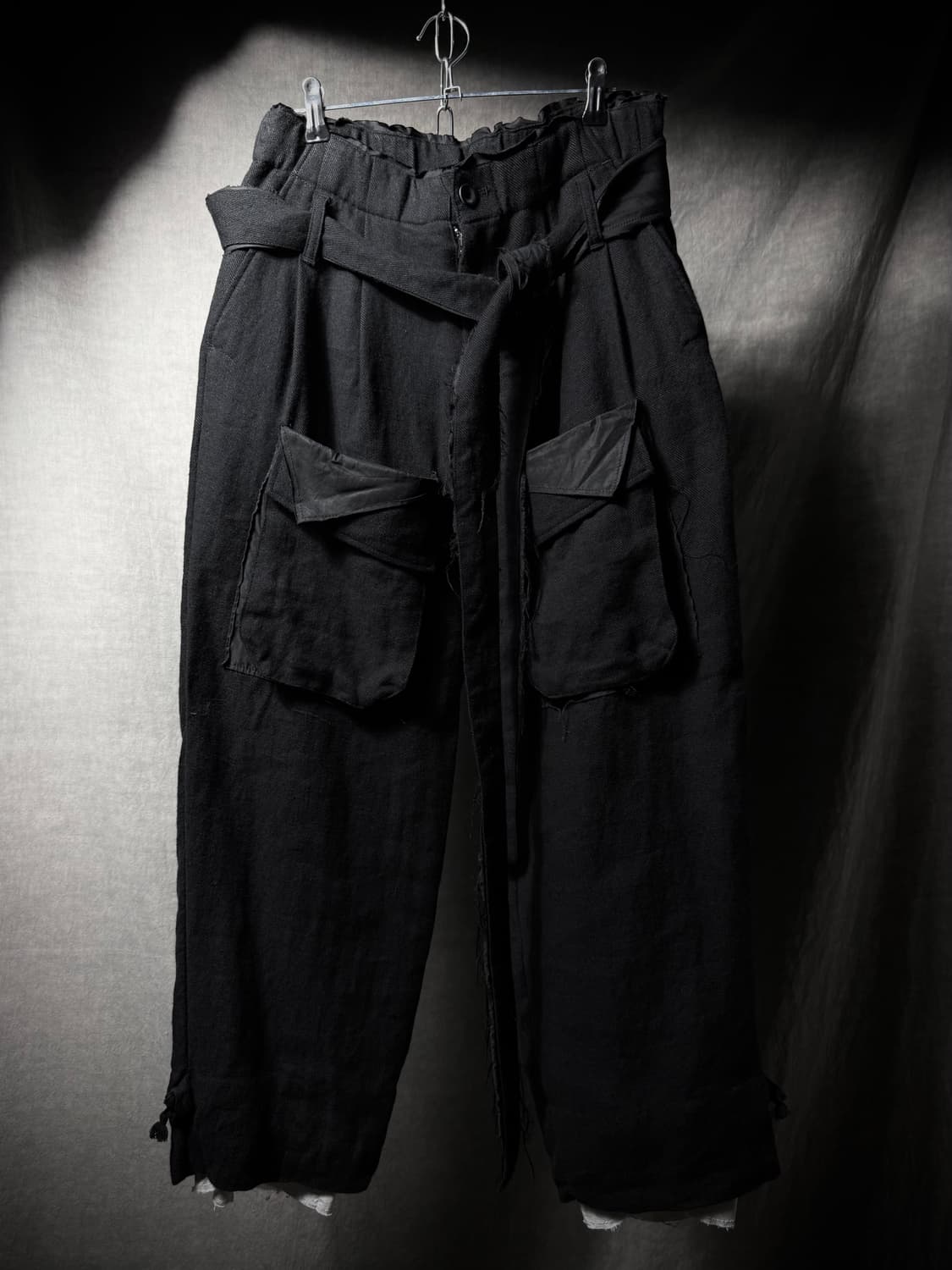 Leh Linen Wool Belted Wide Pants 상품이미지2