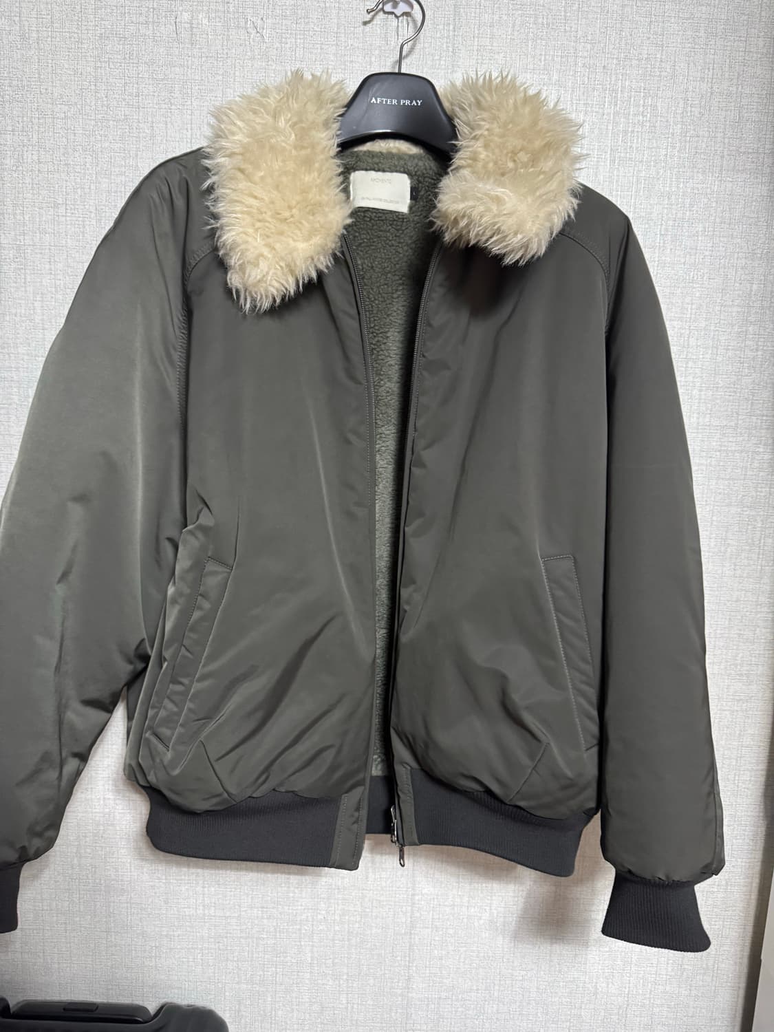 아모멘토 리버시블 시어링 점퍼 자켓 L 팝니다 상품이미지4