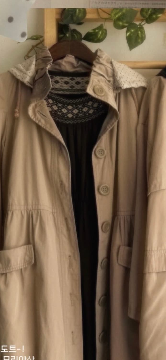 몽글빈티지 야상•원피스 세트 상품이미지1