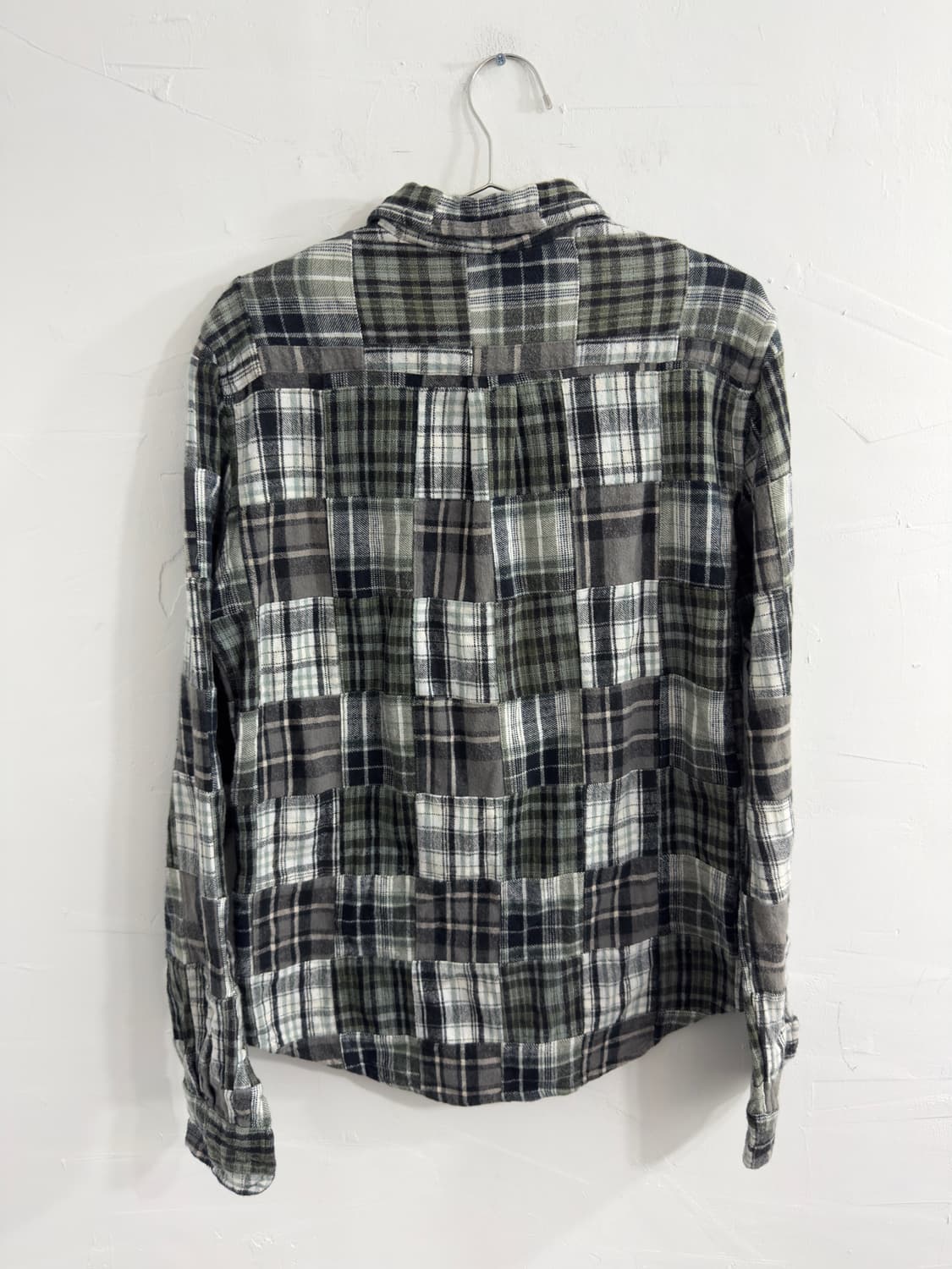 patchwork check shirt 상품이미지4