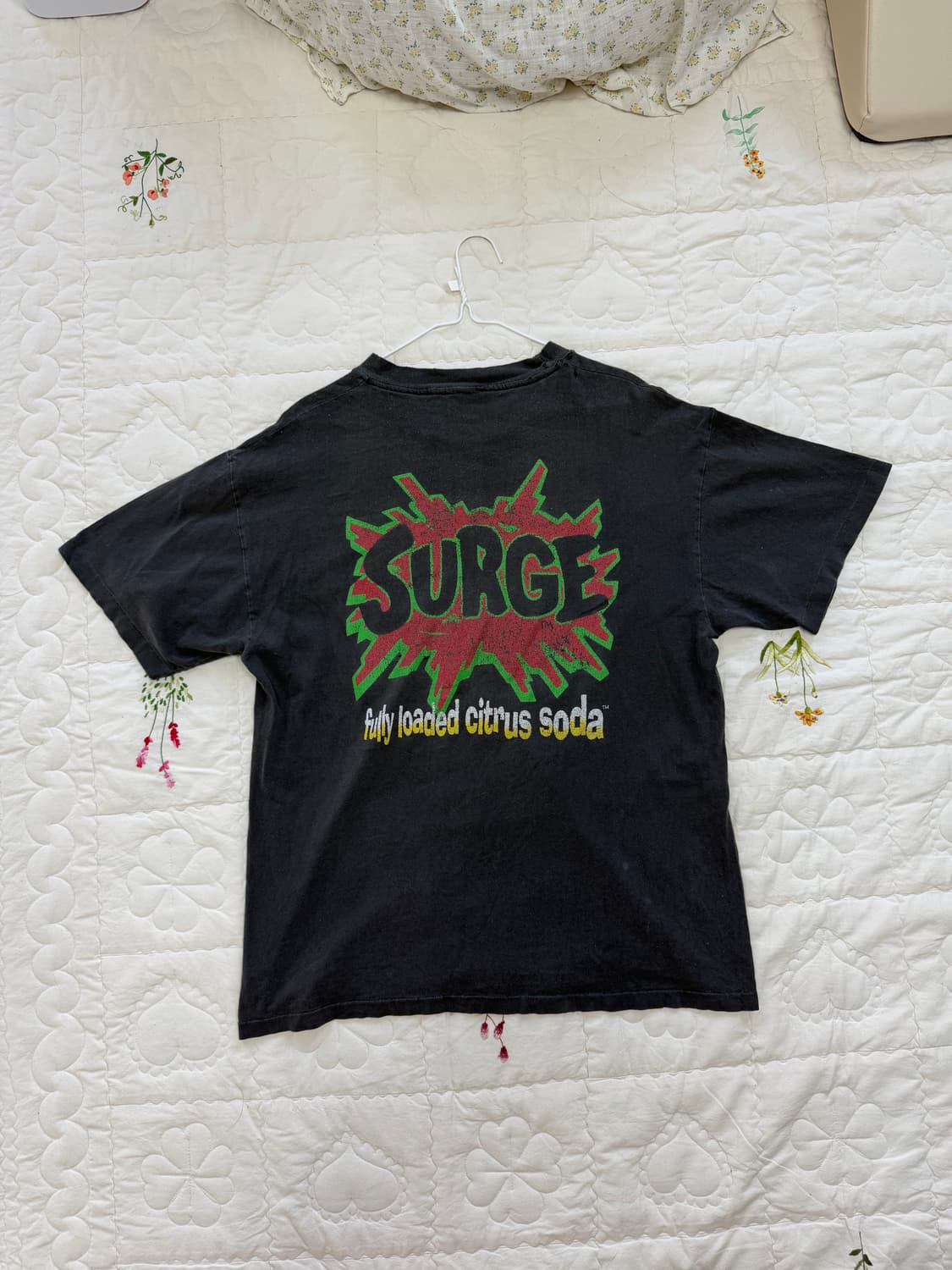 90s Surge coca cola 페이딩 스노우 펙 싱글스티치 티셔츠 상품이미지4