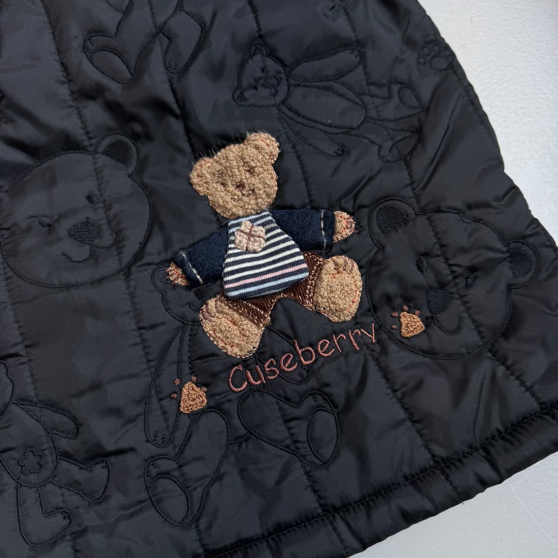 JPN 제팬 베어 곰돌이 퀼팅 집업 자켓 상품이미지6