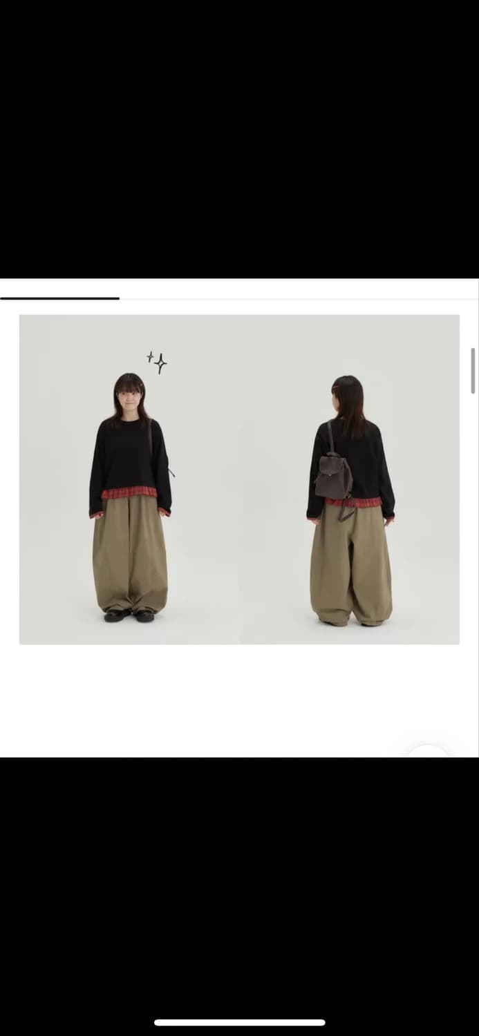 바온 피그먼트 벌룬 팬츠 상품이미지1
